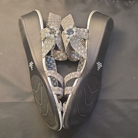 BRAND NEW IMPORT STRETCH REMEDY OPEN TOE MULTI-STRAP ESPADRILLE SANDAL - Picture 12 of 14